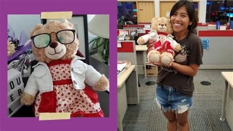 Naglibog sa teddy bear kaya napajerjer .